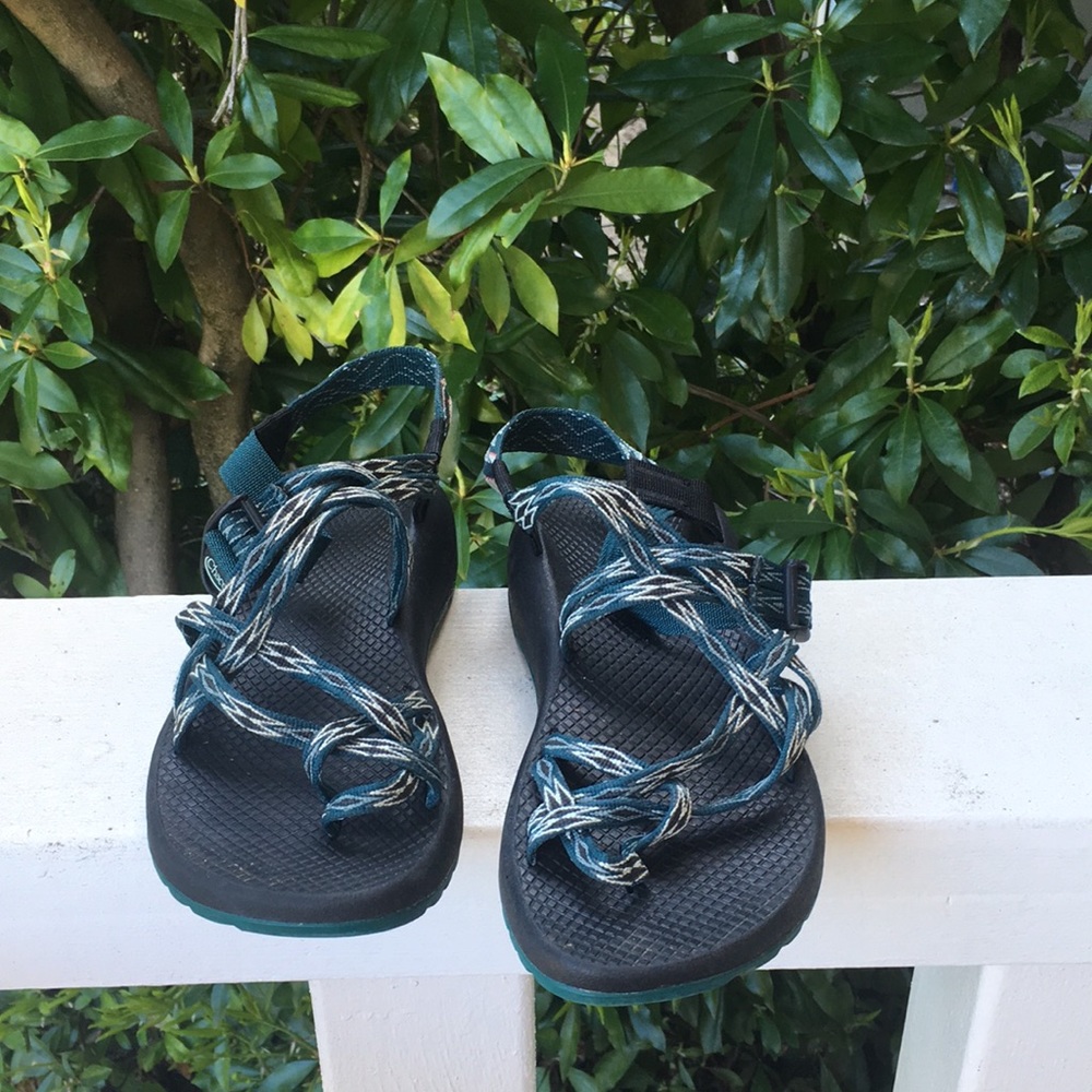 Chaco womens ZX/2 Classic, toe strap blue